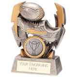 Flashbolt Rugby Resin Award Silver - RF22193