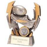 Flashbolt Rugby Resin Award Silver - RF22193