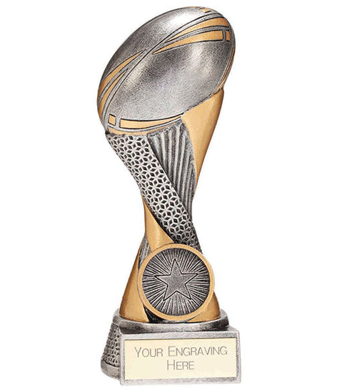 Revolution Rugby Resin Award Silver - RF22195