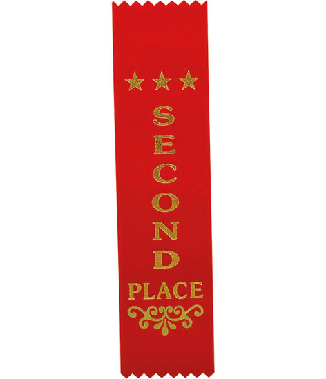 Recognition 2nd Place Ribbon Red-RO8151