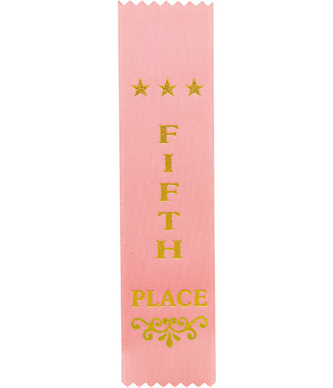 Recognition 5th Place Ribbon Pink-RO8154