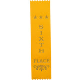 Recognition 6th Place Ribbon Yellow-RO8155