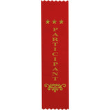 Recognition Participant Ribbon Red-RO8168