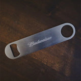 Engraved silver bar blade