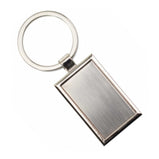 silver rectangle keyring