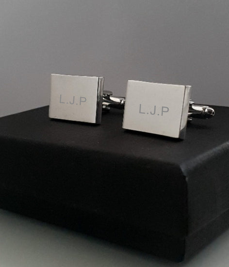 Silver Cufflinks With Gift Box