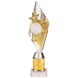 Pizzazz Plastic Tube Trophy Silver & Gold -TA20520