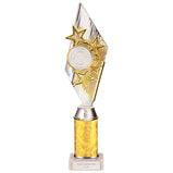 Pizzazz Plastic Tube Trophy Silver & Gold -TA20520