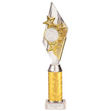 Pizzazz Plastic Tube Trophy Silver & Gold -TA20520