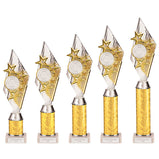 Pizzazz Plastic Tube Trophy Silver & Gold -TA20520