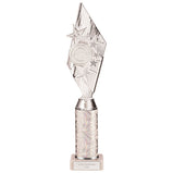 Pizzazz Plastic Tube Trophy Silver -TA20523