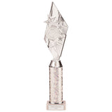 Pizzazz Plastic Tube Trophy Silver -TA20523