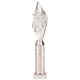 Pizzazz Plastic Tube Trophy Silver -TA20523