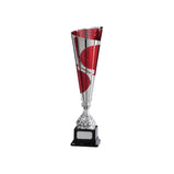 Quest Laser Cut Silver & Red Cup - TR17558