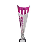 Garrison Plastic Laser Cut Cup Silver & Pink-TR17574