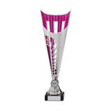 Garrison Plastic Laser Cut Cup Silver & Pink-TR17574