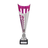 Garrison Plastic Laser Cut Cup Silver & Pink-TR17574