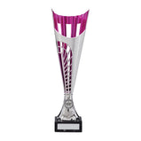 Garrison Plastic Laser Cut Cup Silver & Pink-TR17574