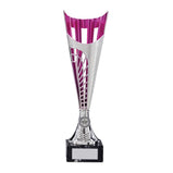 Garrison Plastic Laser Cut Cup Silver & Pink-TR17574