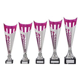 Garrison Plastic Laser Cut Cup Silver & Pink-TR17574