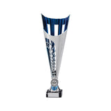 Garrison Plastic Laser Cut Cup Silver & Blue-TR17576