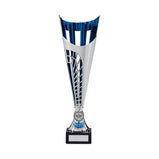 Garrison Plastic Laser Cut Cup Silver & Blue-TR17576