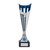 Garrison Plastic Laser Cut Cup Silver & Blue-TR17576