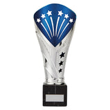 All Stars Large Rapid Trophy Silver & Blue-TR19520