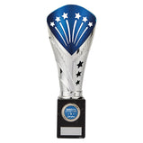 All Stars Large Rapid Trophy Silver & Blue-TR19520