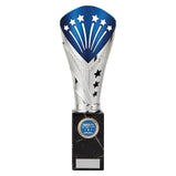 All Stars Large Rapid Trophy Silver & Blue-TR19520