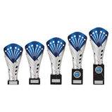 All Stars Large Rapid Trophy Silver & Blue-TR19520