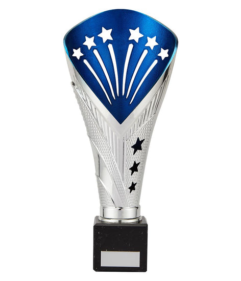 All Stars Super Rapid Trophy Silver & Blue-TR19527