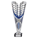 Monument Plastic Laser Cut Cup Silver & Blue-TR19596