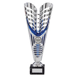 Monument Plastic Laser Cut Cup Silver & Blue-TR19596