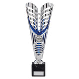 Monument Plastic Laser Cut Cup Silver & Blue-TR19596