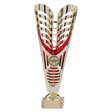 Monument Plastic Laser Cut Cup Gold & Red-TR19597