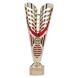 Monument Plastic Laser Cut Cup Gold & Red-TR19597