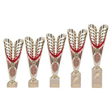 Monument Plastic Laser Cut Cup Gold & Red-TR19597