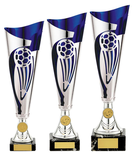 Champions Football Cup Silver & Blue  - TR19706