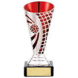 Defender Football Trophy Cup Silver & Red  - TR20512