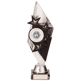 Pizzazz Plastic Trophy Silver & Black -TR20518