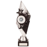 Pizzazz Plastic Trophy Silver & Black -TR20518