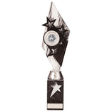 Pizzazz Plastic Trophy Silver & Black -TR20518