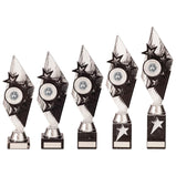 Pizzazz Plastic Trophy Silver & Black -TR20518