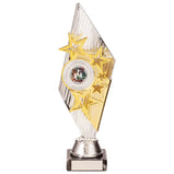 Pizzazz Plastic Trophy Silver & Gold- TR20520