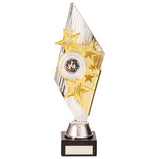 Pizzazz Plastic Trophy Silver & Gold- TR20520