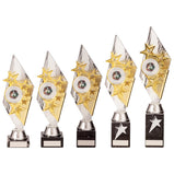 Pizzazz Plastic Trophy Silver & Gold- TR20520