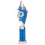 Pizzazz Plastic Trophy Silver & Blue-TR20521