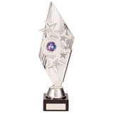 Pizzazz Plastic Trophy Silver -TR20523