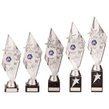 Pizzazz Plastic Trophy Silver -TR20523